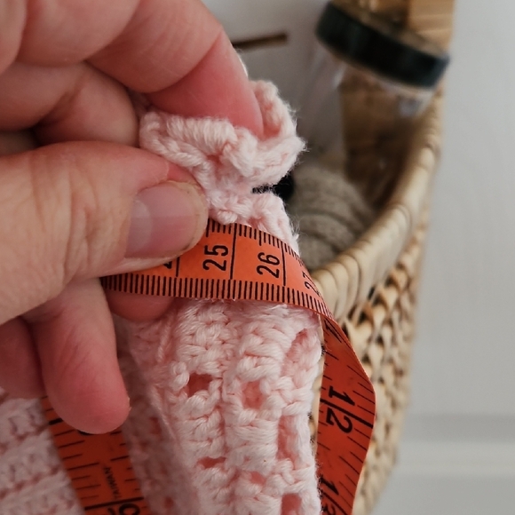 Pink Cotton Crochet Tank And Shorts With Beads - Picture 9 of 10